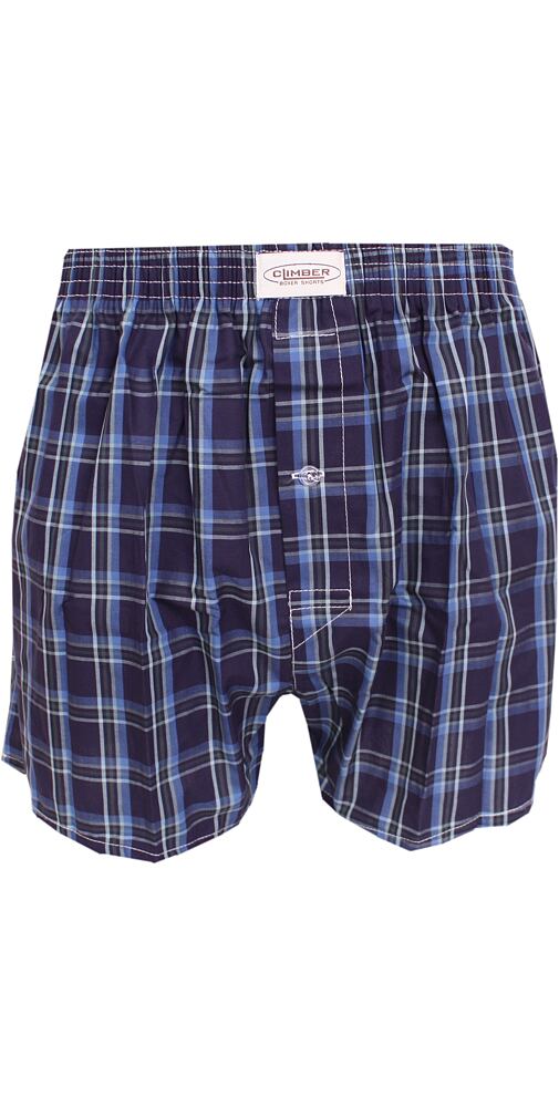 Pánské plátýnkové trenýrky Climber 3100C23 navy kostka