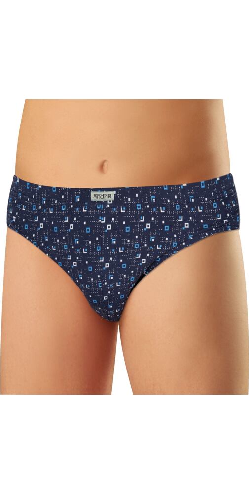 Pánské bavlněné slipy Andrie PS 3562 navy