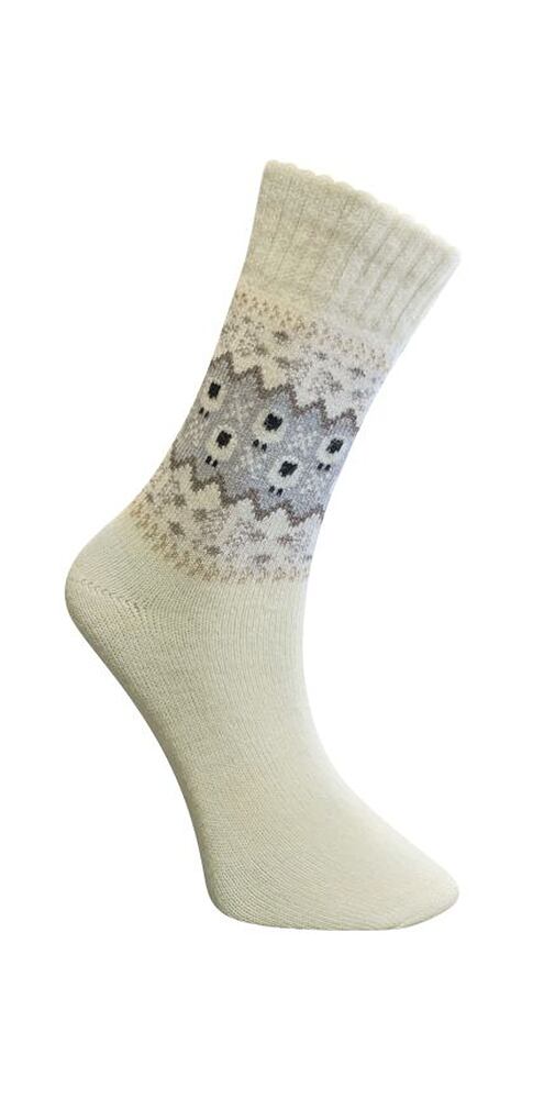 Thermo ponožky s ovčí vlnou merino Matex M499 Mia cream