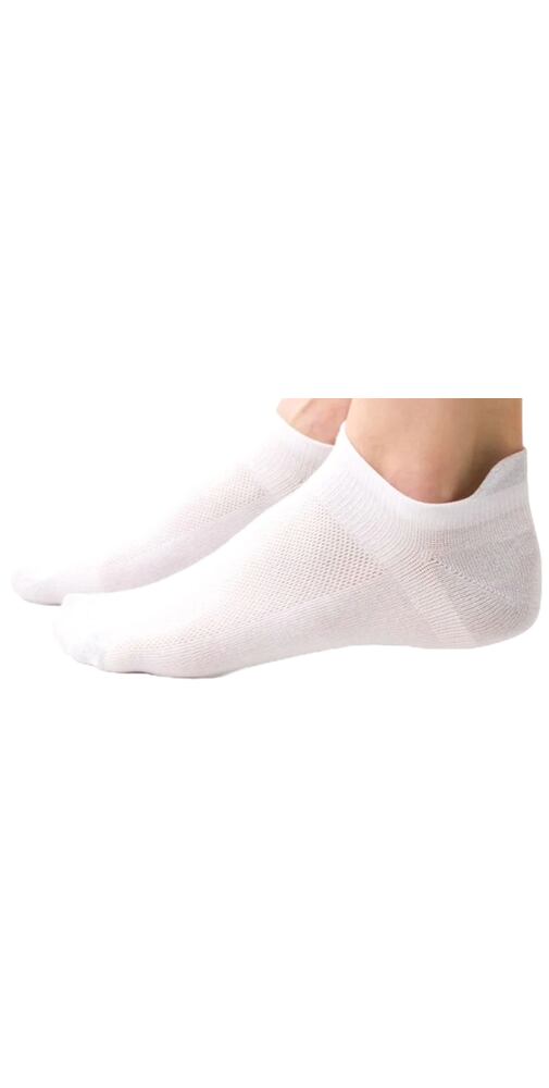 Nízké ponožky Steven 142050 bílo-silver