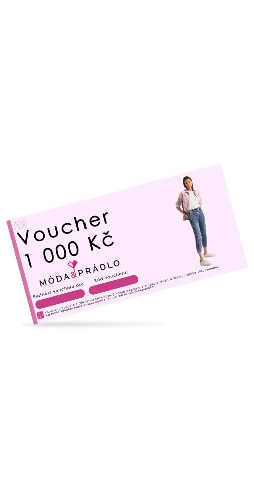 Voucher v hodnotě 1000 Kč