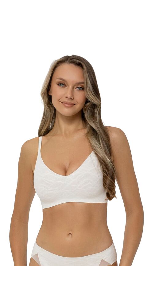 Dámská braletka bez kostice Lacy Skin Marc&André S25-1054 krémová