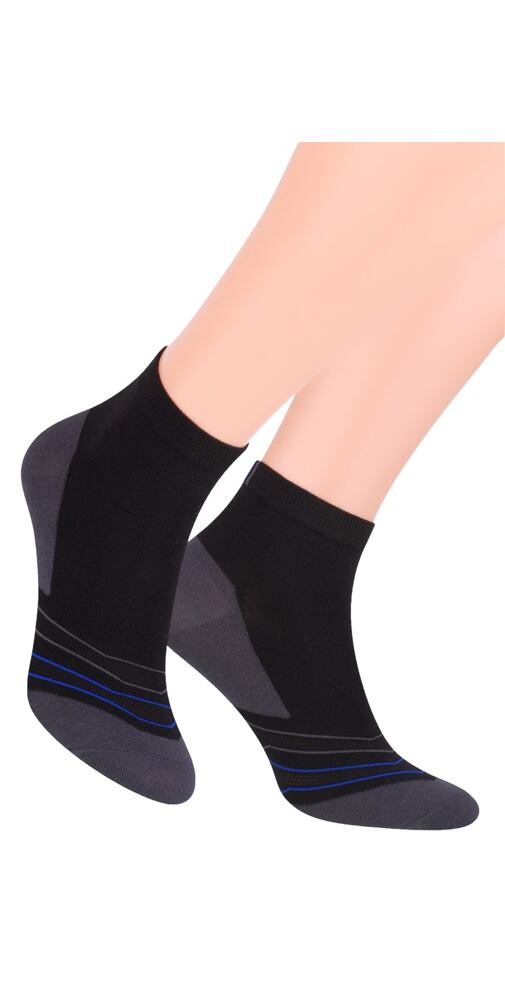 Černé kotníkové ponožky