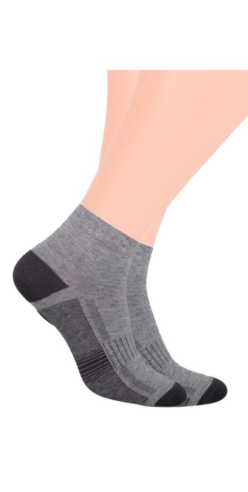 Šedé nízké ponožky