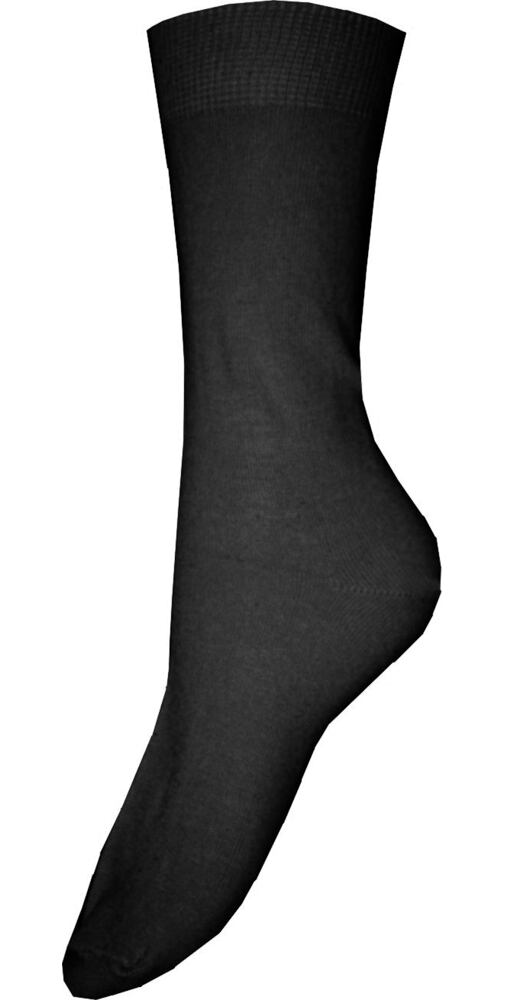 Černé bavlněné ponožky s lycrou