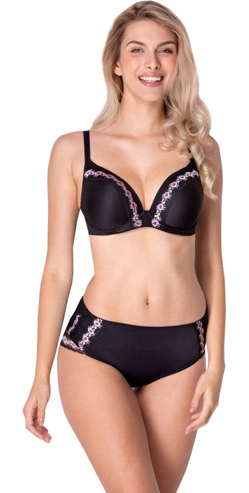 Krásná podprsenka s push up efektem Timo 046784 černá + 112784