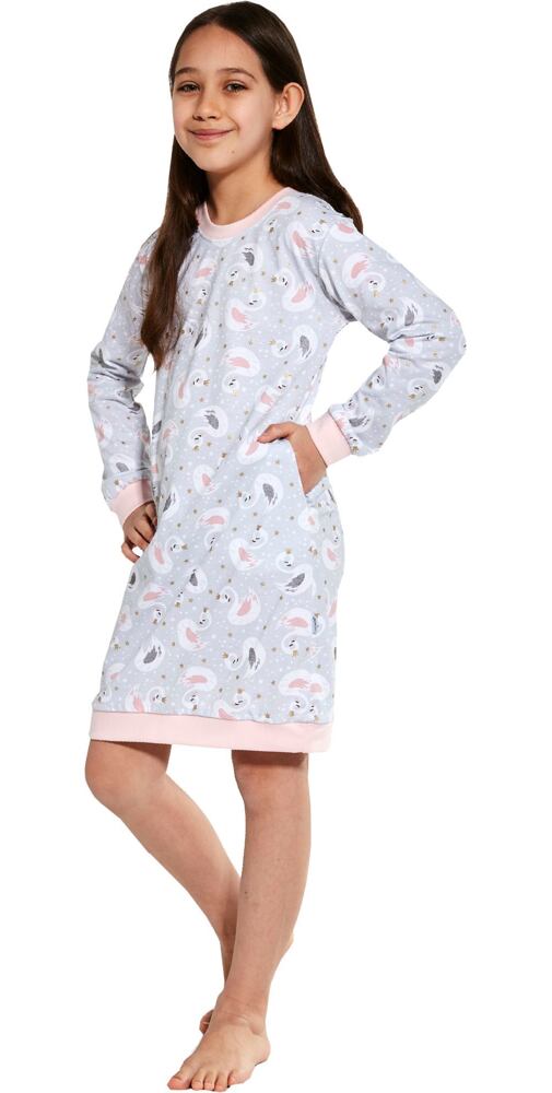 Kouzelná dívčí noční košile Cornette Swan 3 sv.šedá