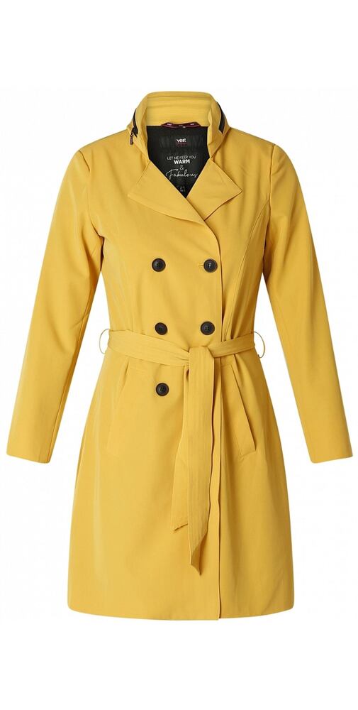 Trendy parka pro ženy Yest 000747 hořčicová