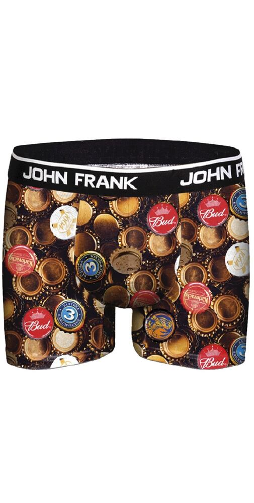 Boxerky pro muže s barevným potiskem John Frank 317 caps