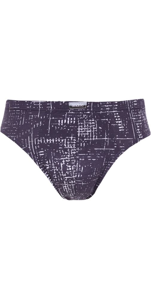 Pánské slipy bavlna/lycra Andrie PS 3543 noční modř