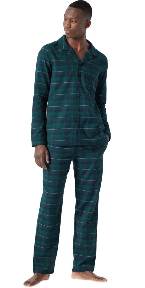 Luxusní pyžamo pro muže Schiesser 178035 tm.zelené