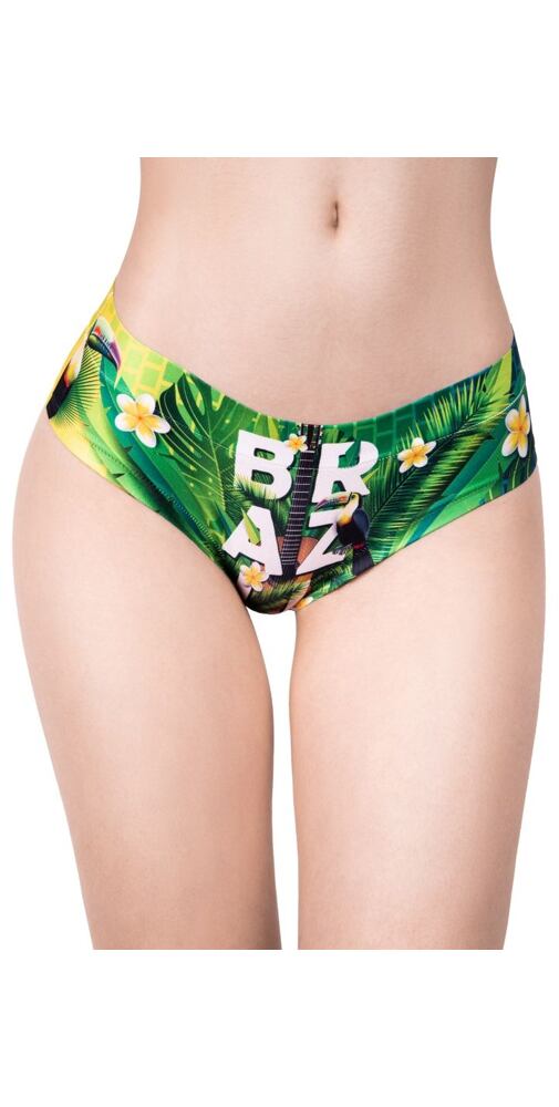 Dámské brazilky s barevným tiskem Meméme Toucans