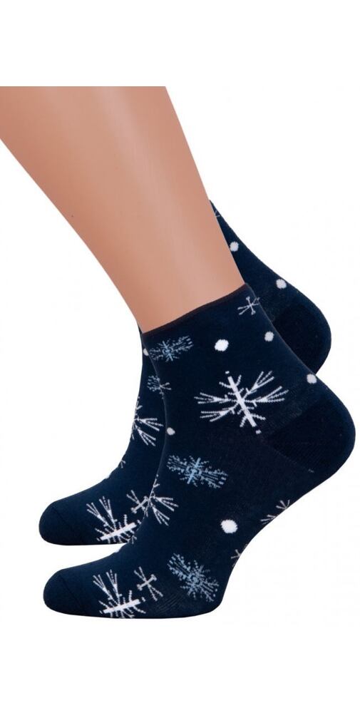 Dámské hřejivé ponožky Steven 60123 navy