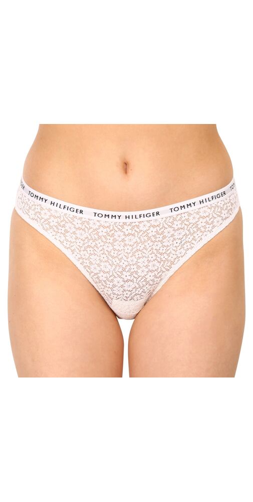 Krajkové kalhotky  Tommy Hilfiger UW0UW04513 bílá