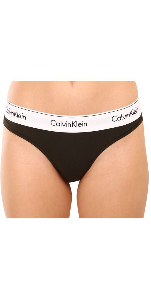 Dámská tanga Calvin Klein F3786 field olive