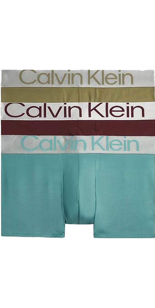 Boxerky Calvin Klein Low Rise Trunk 3 pack Reconsidered Steel NB3074A GIB