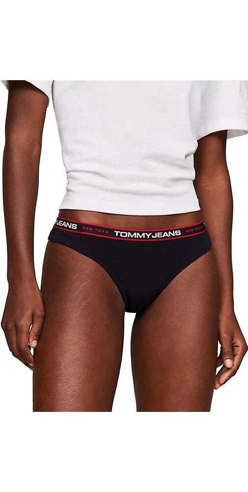 Dámská tanga Tommy Hilfiger UW0UW04709 navy