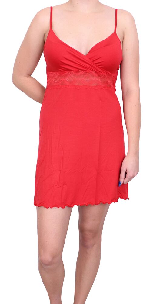 Košilka modal Follia Intimo Cheri červeno-orange