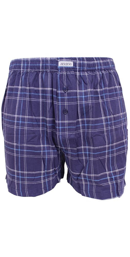 Kostkované trenky pro muže Andrie PS 5767 navy