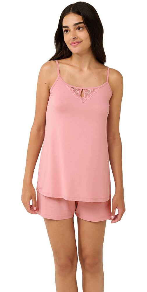 Pohodlné dámské pyžamo Vamp s krajkou 22092 pink blush