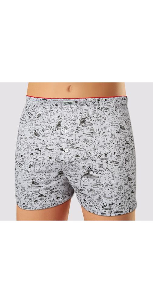 Šedé pánské boxerky Andrie PS 5190