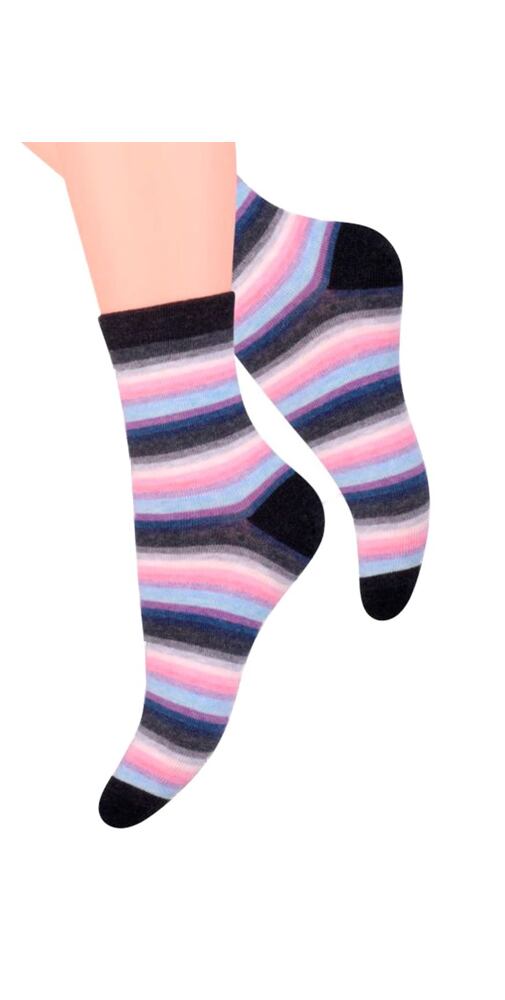 Pruhované dámské ponožky