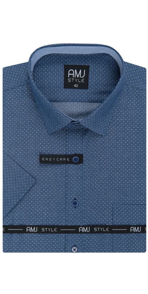 Zeštíhlující košile AMJ Klasik v modré barvě