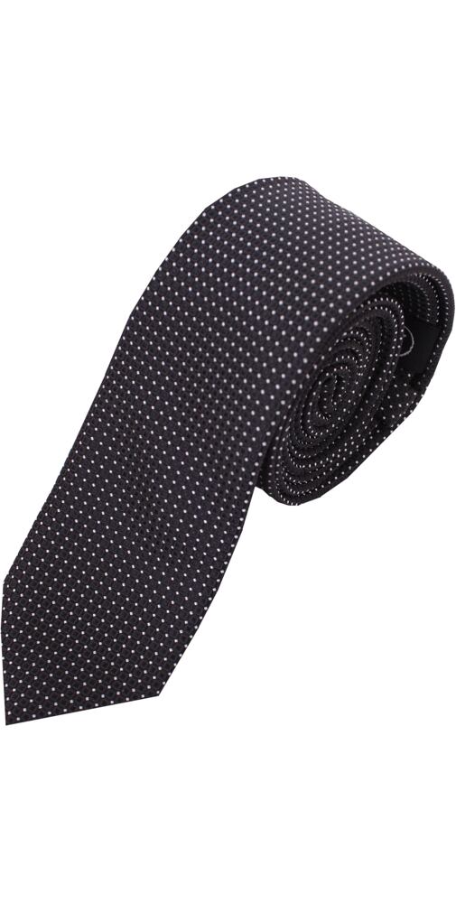 Černá kravata se vzorčkem