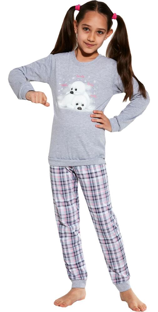 Dlouhé pyžamo do manžety Cornette pro holky Seals