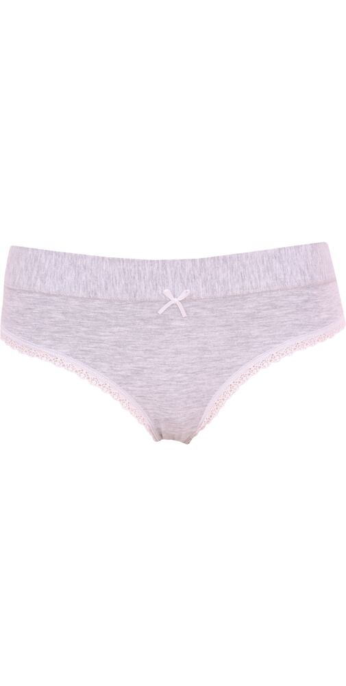 Klasický střih kalhotek Lovely Girl 6650 šedý melír