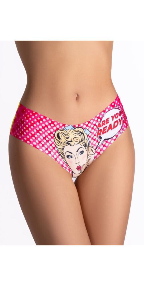 Bezešvé dámské kalhotky s obrázky Meméme friday girl