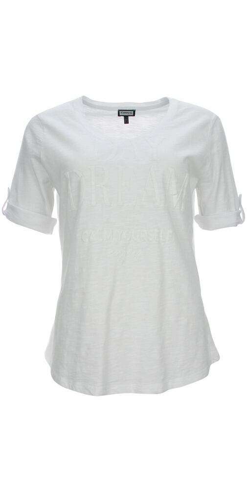 Bílé tričko s krátkým rukávem KennyS 603684