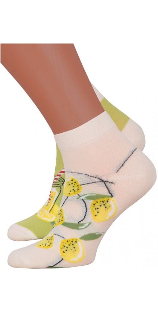 Kotníčkové dámské ponožky More 6034 limet