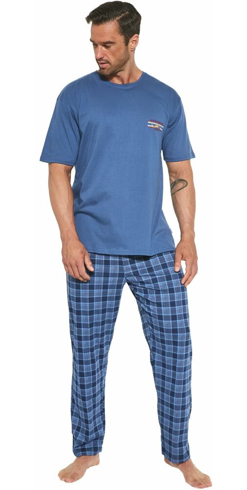 Pánské pyžamo Cornette Mountain 2 tm. jeans