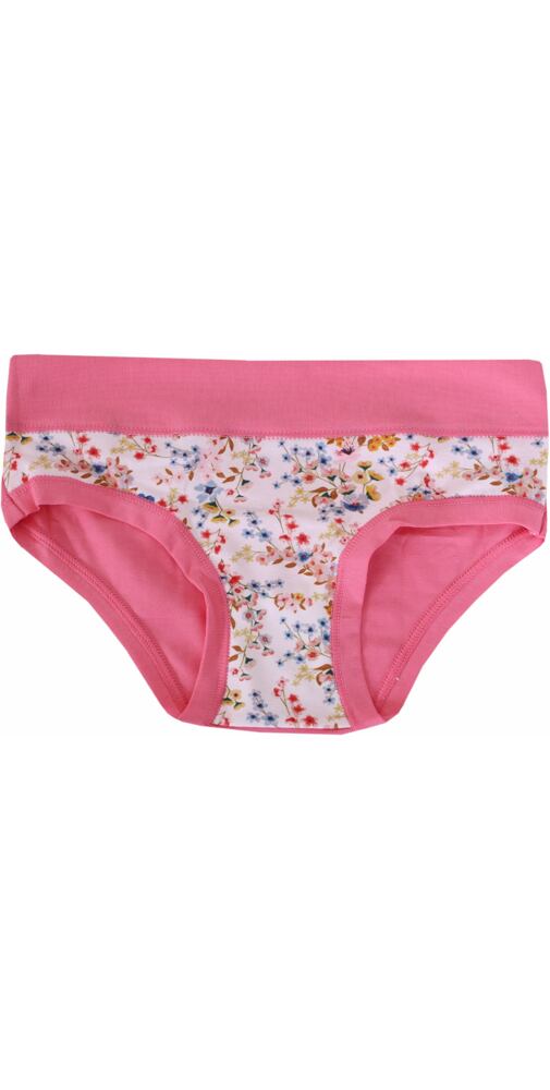 Dívčí kalhotky s kytičkami Emy Bimba B2362 pink