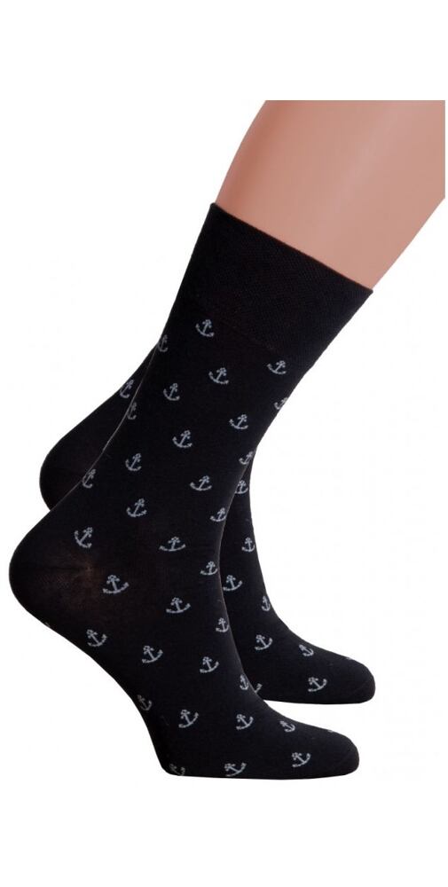 Pánské společenské ponožky Steven 167056 černá