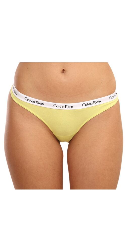 Tanga pro ženy Calvin Klein QD3587E limet
