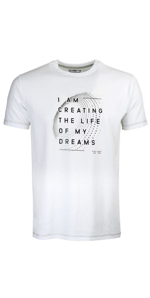 Bílé pánské tričko PakoJeans Dream