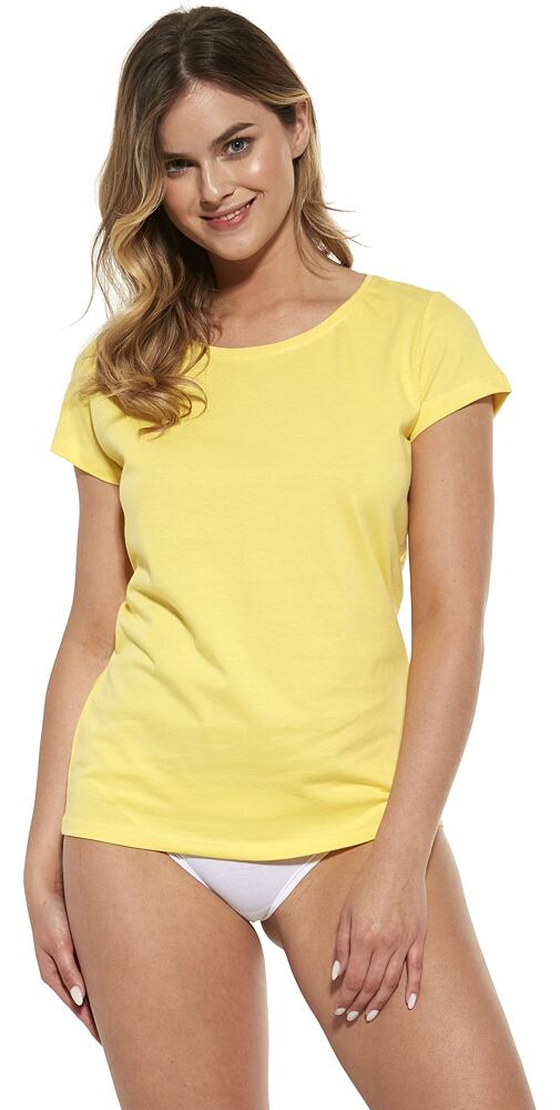 Dámské tričko s krátkým rukávem Cornette 908/04 žlutá
