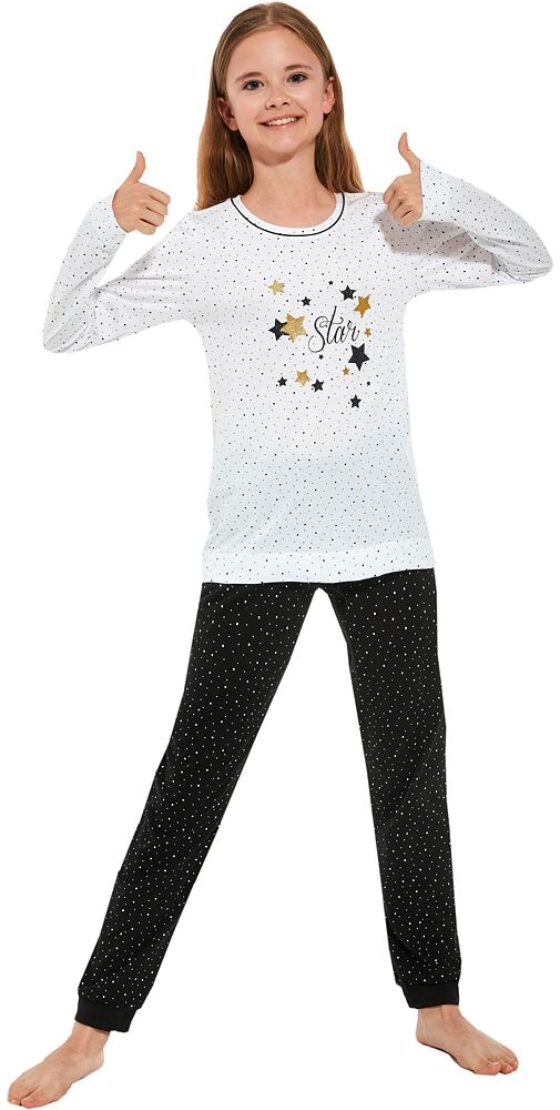 Bavlněné dívčí pyžamo Cornette Young Star bílé