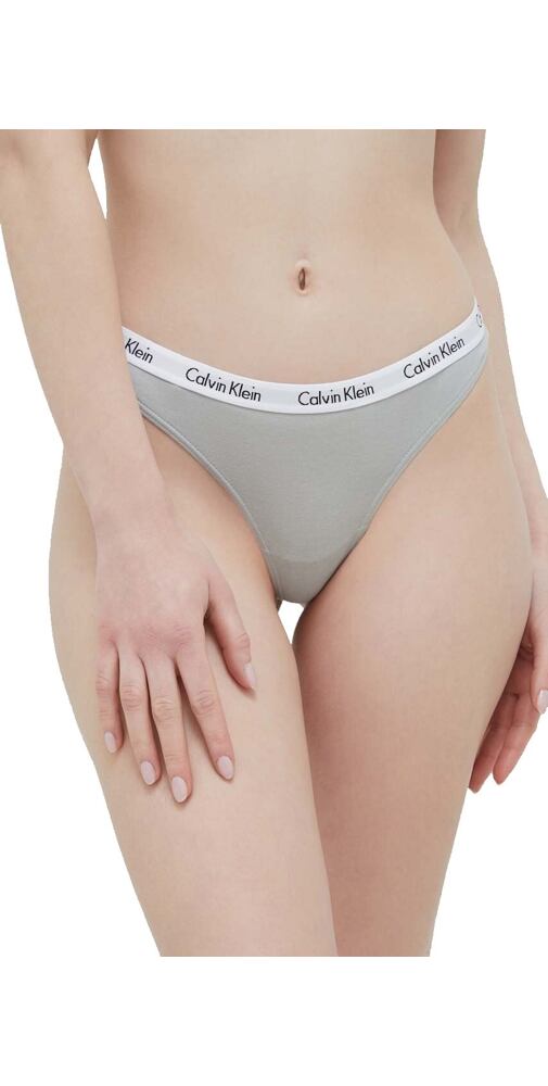 Tanga Calvin Klein QD3587E sv.šedé
