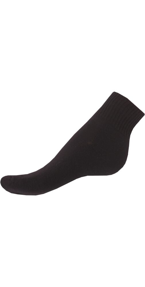 Kotníčkové ponožky Gapo PůlPlyš se zesíleným chodidlem černé
