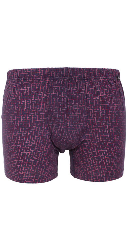 Pánské boxerky bavlna/lycra Andrie PS 5780 navy-red