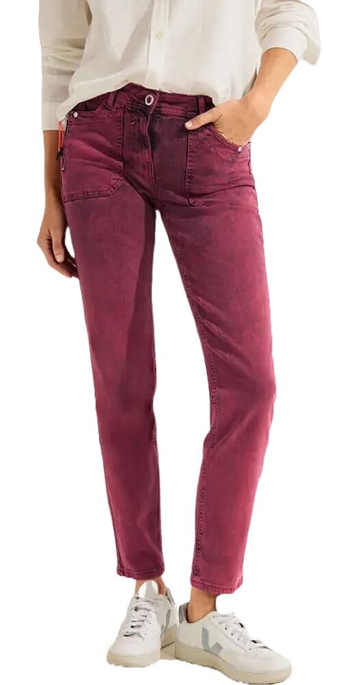Barevné slim fit džíny ve stylu Toronto - Cecil 376932 cosy coral
