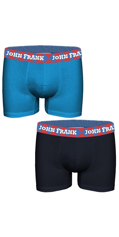 Pánské boxerky John Frank JF2BMODHYPE 01 černo-modré