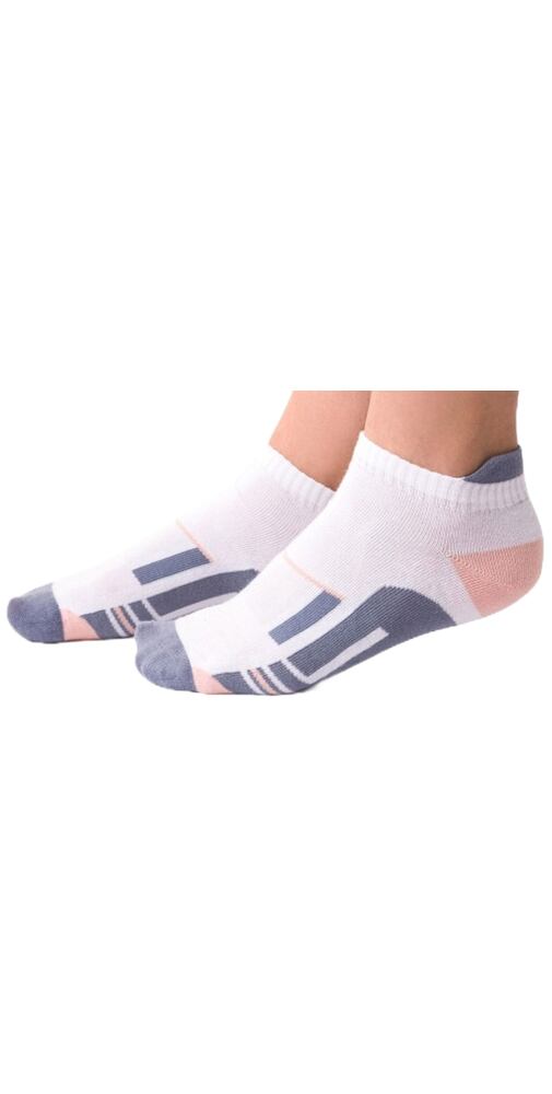 Nízké ponožky Steven 114050 bílé