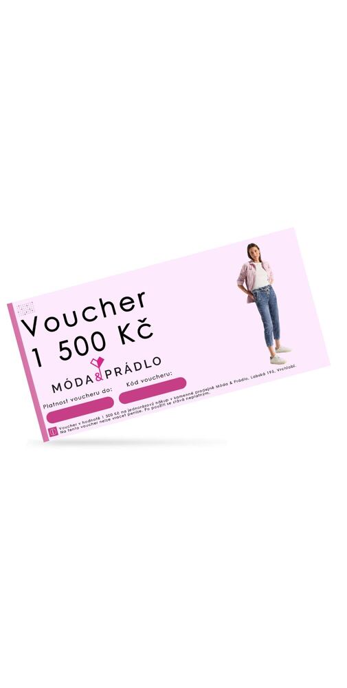 Voucher v hodnotě 1500 Kč