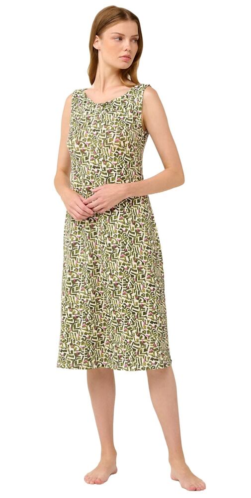 Letní noční košile na ramínka Vamp 22036 green ivy