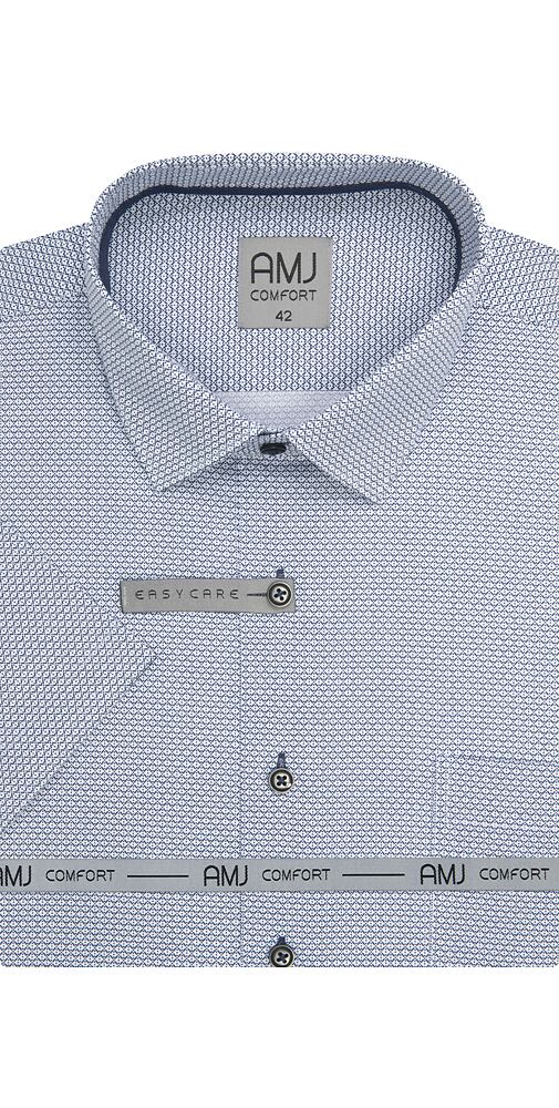 Elegantní košile pro muže AMJ Comfort VKBR 1431 bílo-navy
