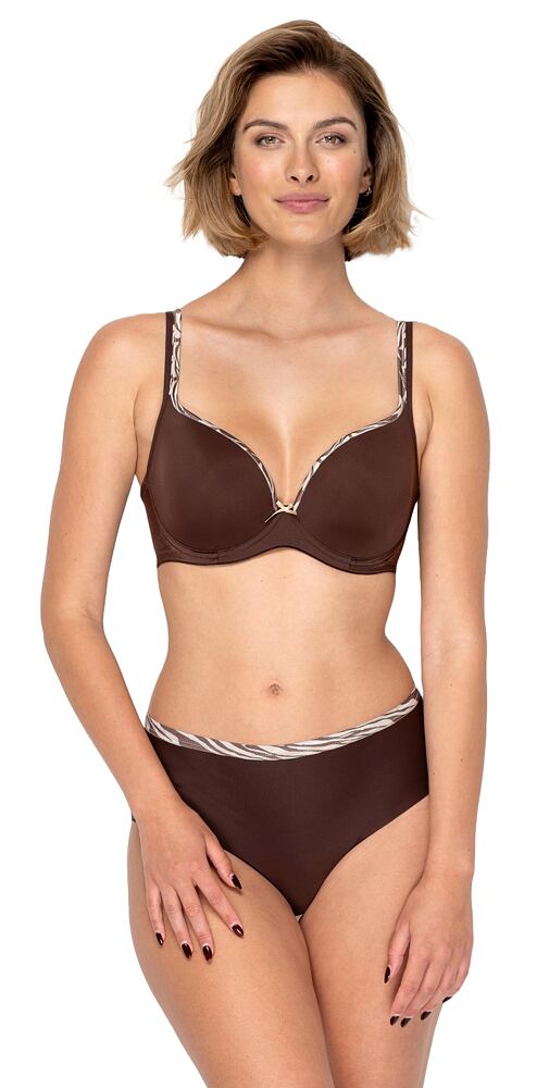 Vyztužená bezešvá podrsenka BeautyBra Timo 042852 dark chocolate